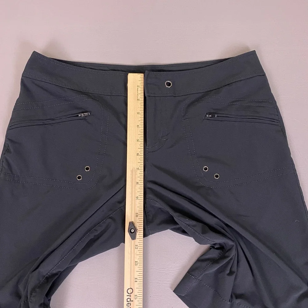 Athleta Hiking Cargo Shorts Women's Size 10‎ Gray Style Outdoor Utility *Flaw*
